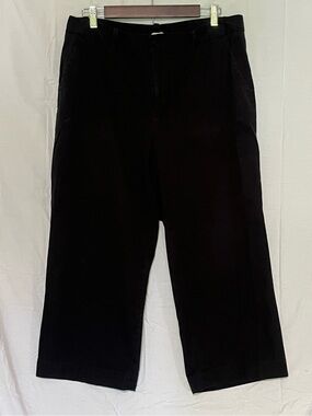 GAP Vintage Y2K 100% Cotton Black Relaxed Fit Cropped Capris